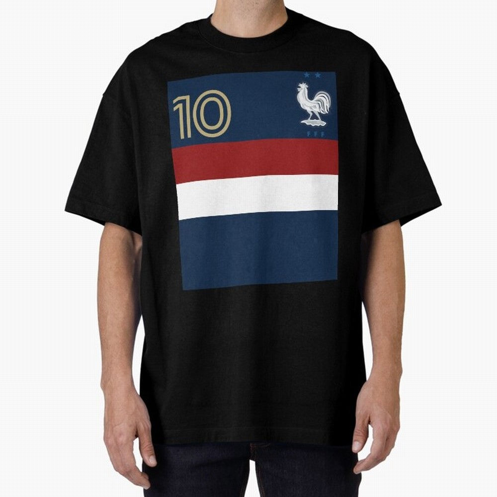 France | 2026 World Cup Fan Apparel Oversized T-Shirt Bring Champion Energy into Global Football Passion for FIFA World Cup 2026 Group Stage, Featuring Neymar, Haaland and Cristiano Ronaldo, Spain and Netherlands, Vintage Soccer Flavor, Modern
