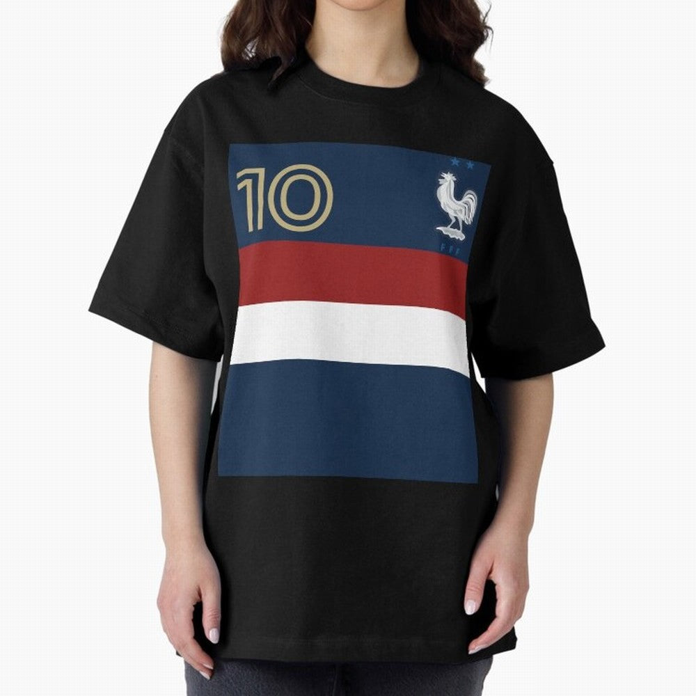 France | 2026 World Cup Fan Apparel Oversized T-Shirt Bring Champion Energy into Global Football Passion for FIFA World Cup 2026 Group Stage, Featuring Neymar, Haaland and Cristiano Ronaldo, Spain and Netherlands, Vintage Soccer Flavor, Modern