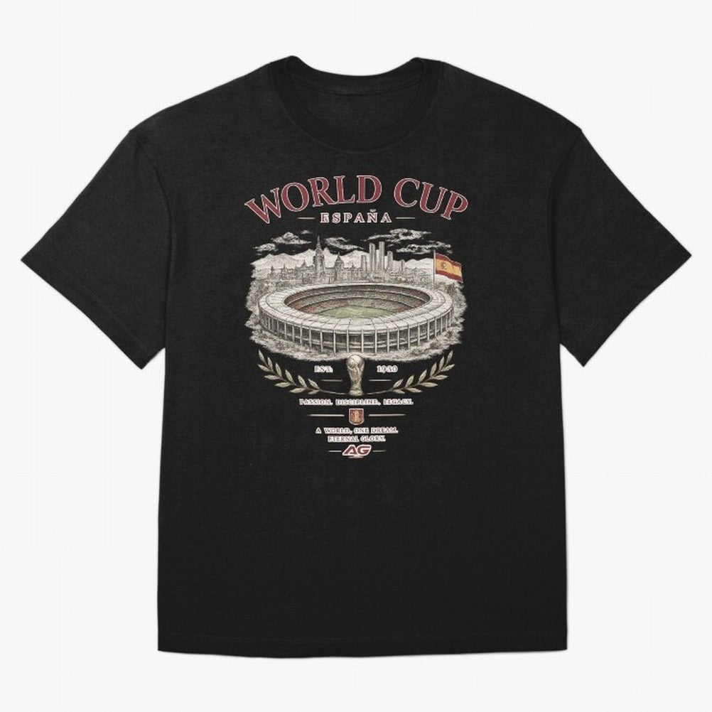 Spain World Cup Vintage Streetwear Oversized T-Shirt Fuel Your Fan Pride for FIFA World Cup 2026 USA Canada Mexico Highlighting Neymar, Haaland and Cristiano Ronaldo, Spain Energy, Stadium Memories, Football Loyalty, International Chants and