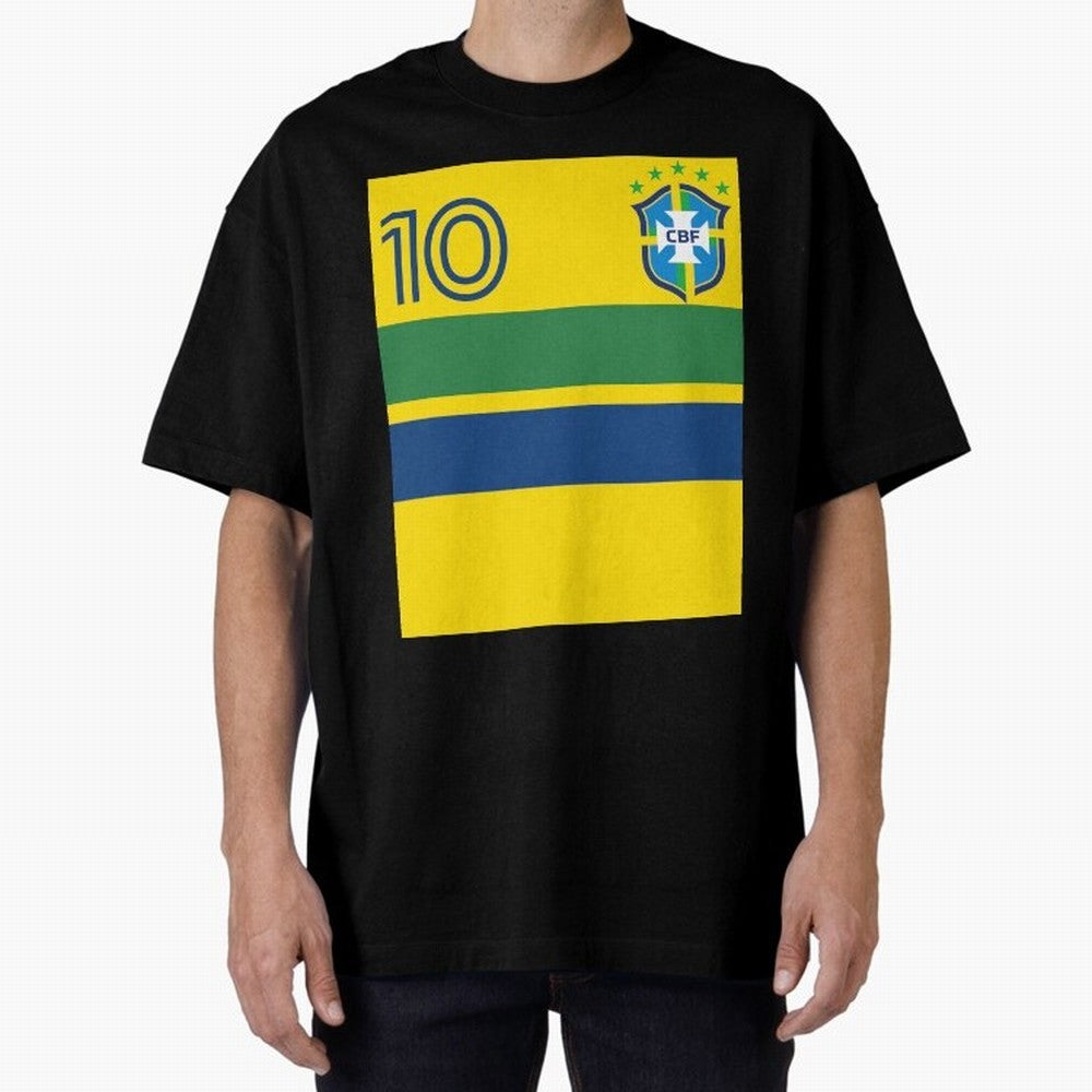 Brazil | 2026 World Cup Fan Apparel Oversized T-Shirt Upgrade Global Football Passion for FIFA World Cup 2026, Celebrating Haaland, Netherlands, Stadium Memories, Football Loyalty, International Chants and Championship Tradition; Perfect for People