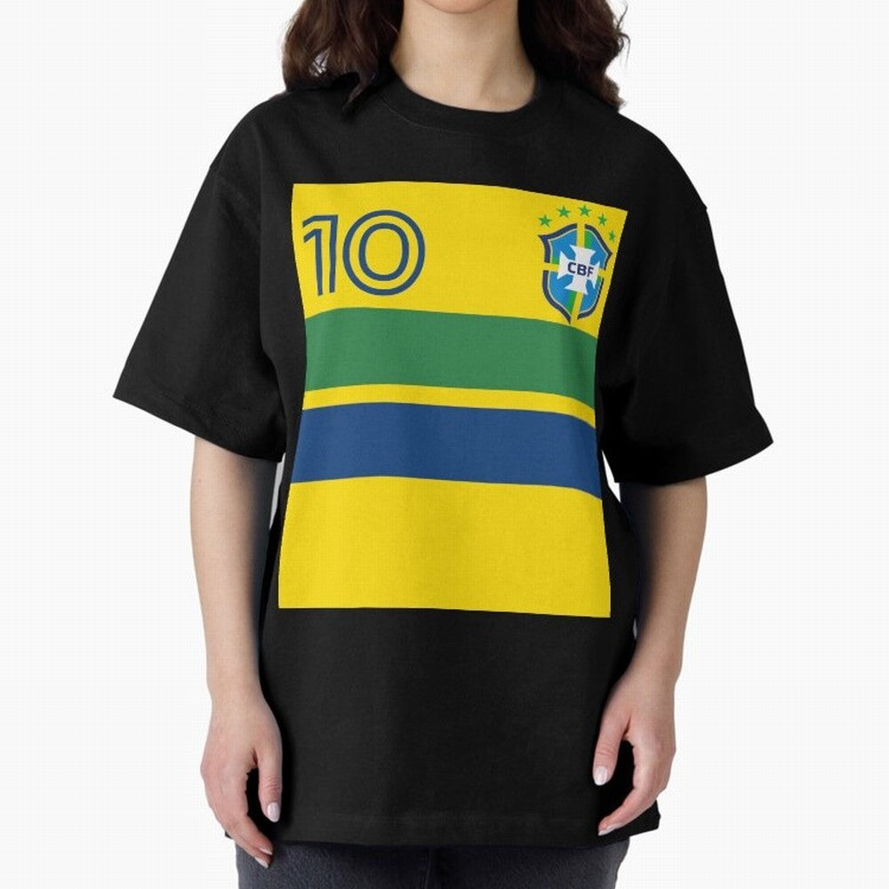 Brazil | 2026 World Cup Fan Apparel Oversized T-Shirt Upgrade Global Football Passion for FIFA World Cup 2026, Celebrating Haaland, Netherlands, Stadium Memories, Football Loyalty, International Chants and Championship Tradition; Perfect for People
