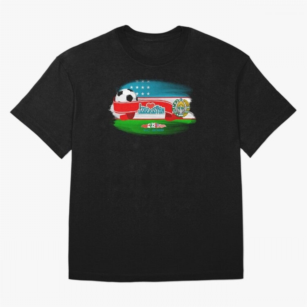 UzbekistanWC 2026 Oversized T-Shirt Cheer for FIFA World Cup 2026 for Fans of Neymar and Netherlands, Bringing Football Passion, Legendary Performances, Festival Vibes and Supporter Community; Great for Watch Parties, Sports Bars, Family Nights,
