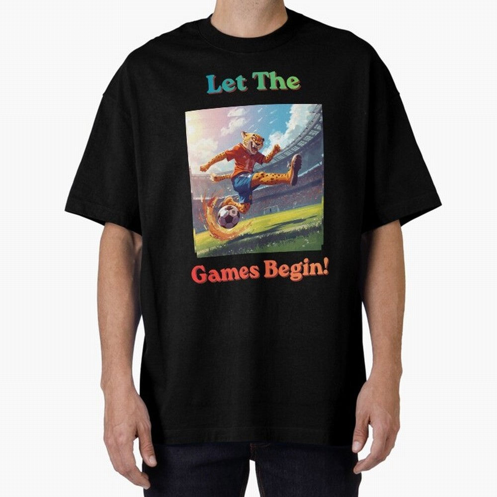 Let The Games Begin ¨C World Cup Soccer 2026 Oversized T-Shirt Celebrate Rivalries and Pride in FIFA World Cup 2026 Group Stage for Fans of Messi and Brazil, Bringing Football Passion, Legendary Performances, Festival Vibes and Supporter Community;