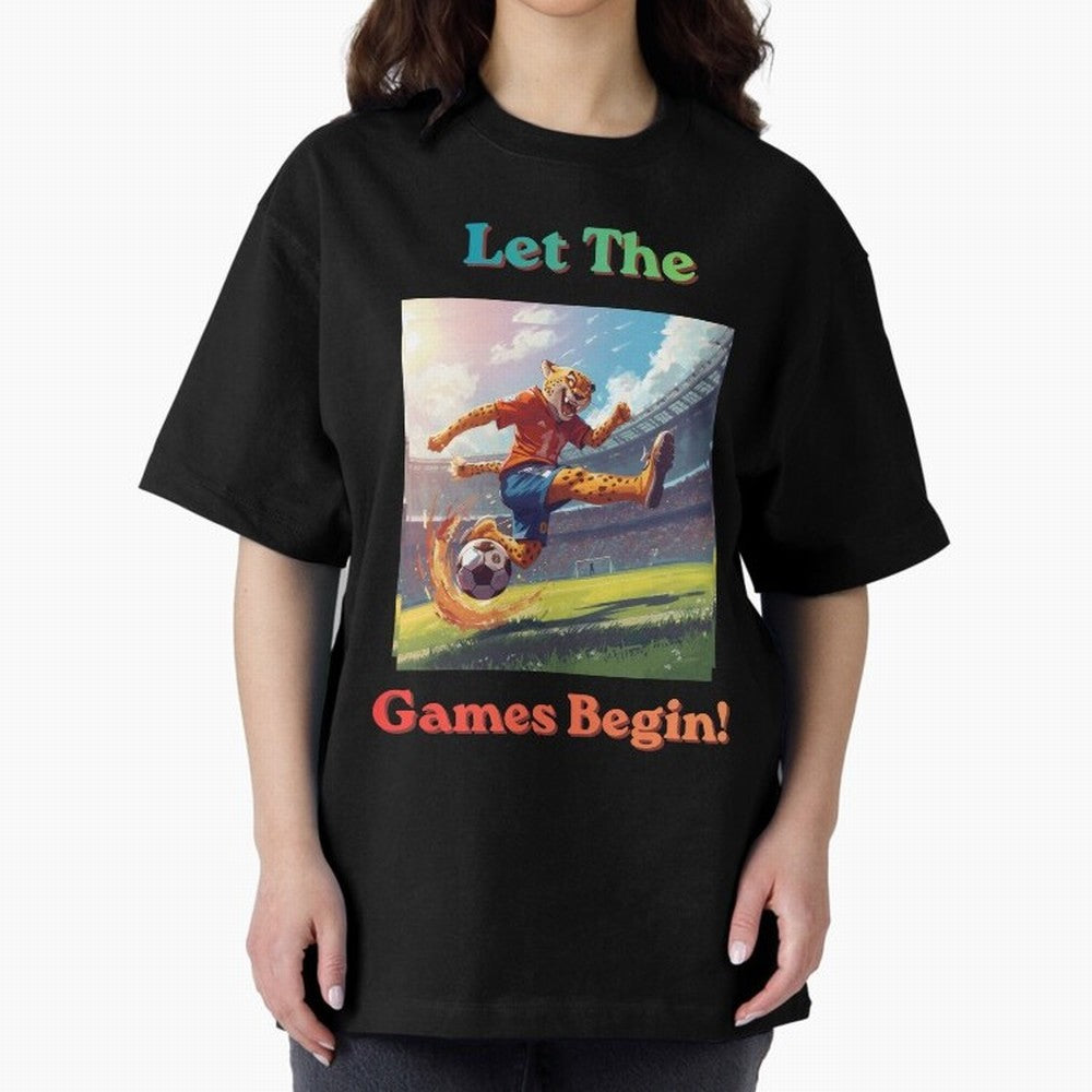 Let The Games Begin ¨C World Cup Soccer 2026 Oversized T-Shirt Celebrate Rivalries and Pride in FIFA World Cup 2026 Group Stage for Fans of Messi and Brazil, Bringing Football Passion, Legendary Performances, Festival Vibes and Supporter Community;