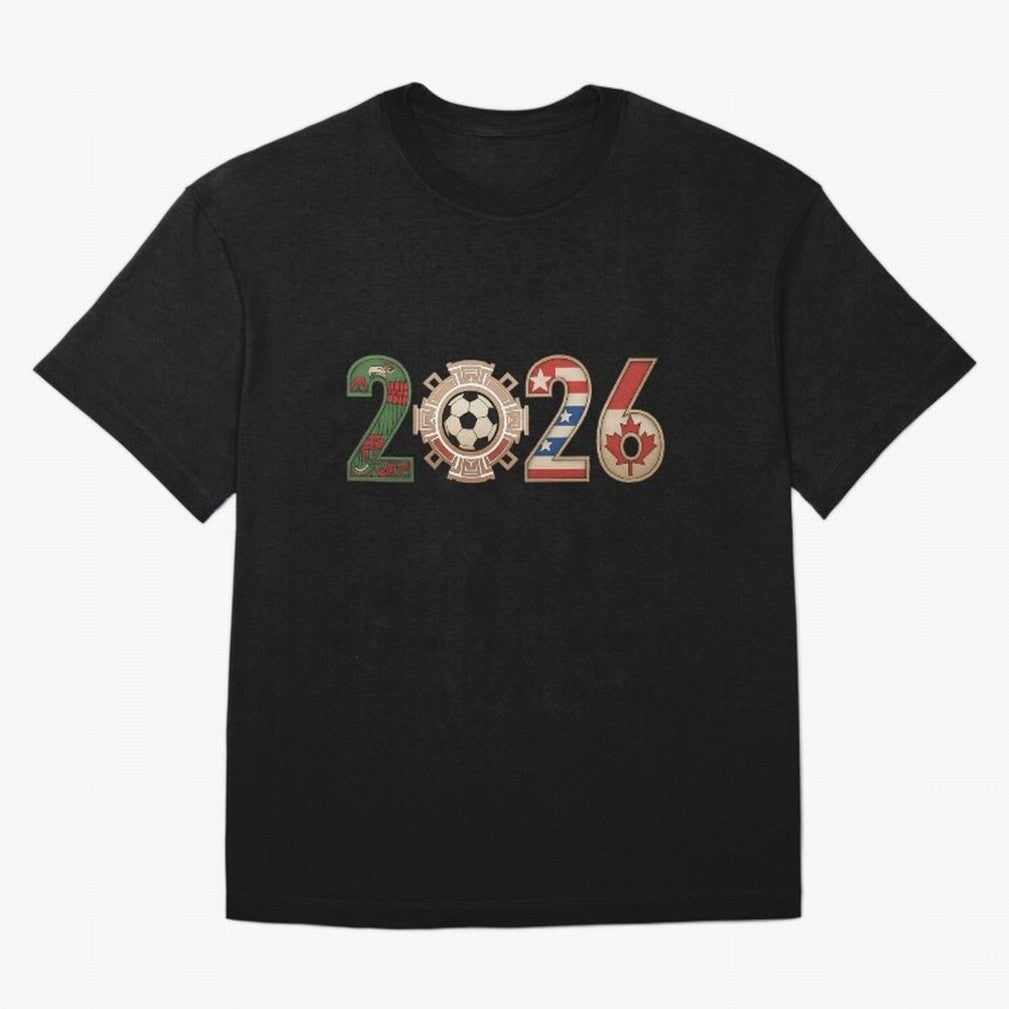 2026 Oversized T-Shirt Bring Retro Soccer Energy to the FIFA World Cup 2026 Journey through Messi, Neymar and Mbappe Highlights, Argentina and Brazil Pride, Fan Favorite Moments, National Team Passion, Big Match Drama and Soccer History; Perfect
