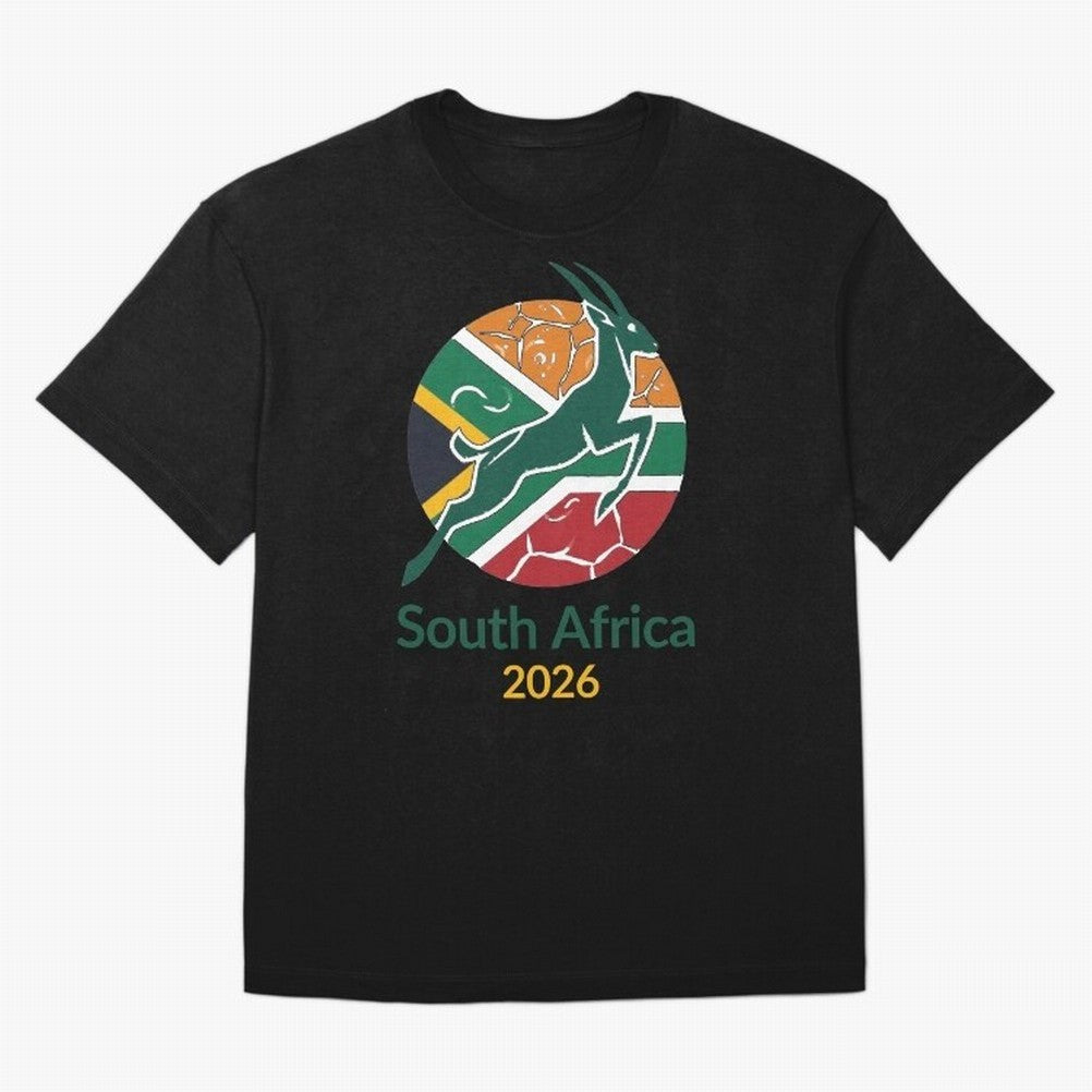 South Africa 2026 Oversized T-Shirt Bring Stadium Energy to FIFA World Cup 2026 Group Stage Spirit, with Argentina, France and Brazil, Messi, Neymar and Mbappe, Champion Mindset, Group Stage Buzz, Knockout Tension and Passionate Fan Culture;