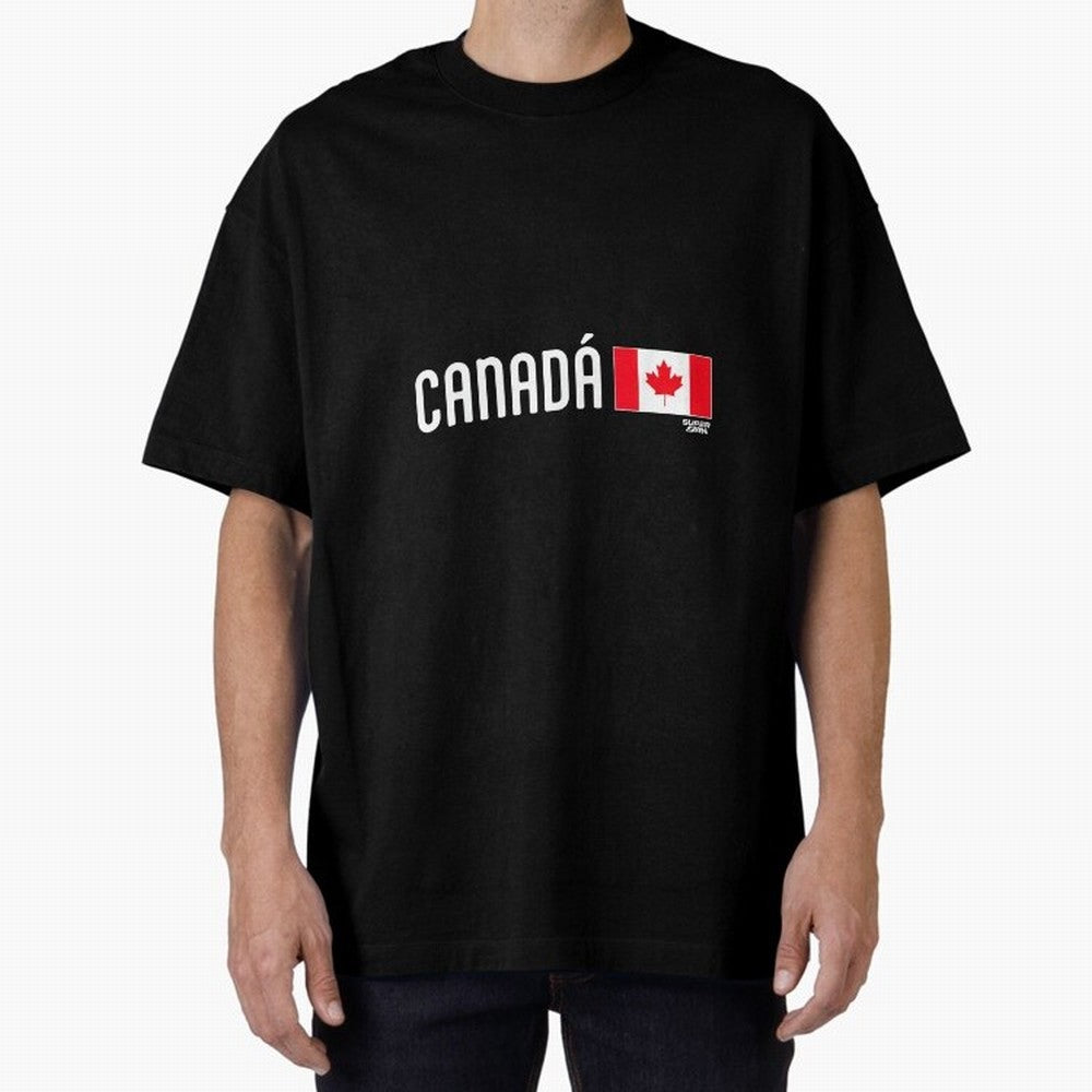 2026 Canada Soccer Fan World Cup Oversized T-Shirt Represent Fans Who Live for the FIFA World Cup 2026 Journey through Cristiano Ronaldo, Haaland and CR7 Highlights, England, France and Netherlands Pride, Goal Celebration Energy, Supporter