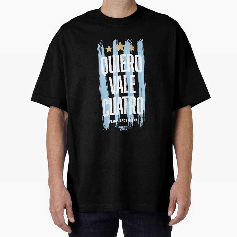 Argentinian Soccer Fan World Cup 2026 Oversized T-Shirt Celebrate Football Dreams Across Match Day Hype around FIFA World Cup 2026 USA Canada Mexico, Messi, CR7 and Mbappe, Argentina and Brazil, Tournament Hype, Historic Matchups, Family Viewing