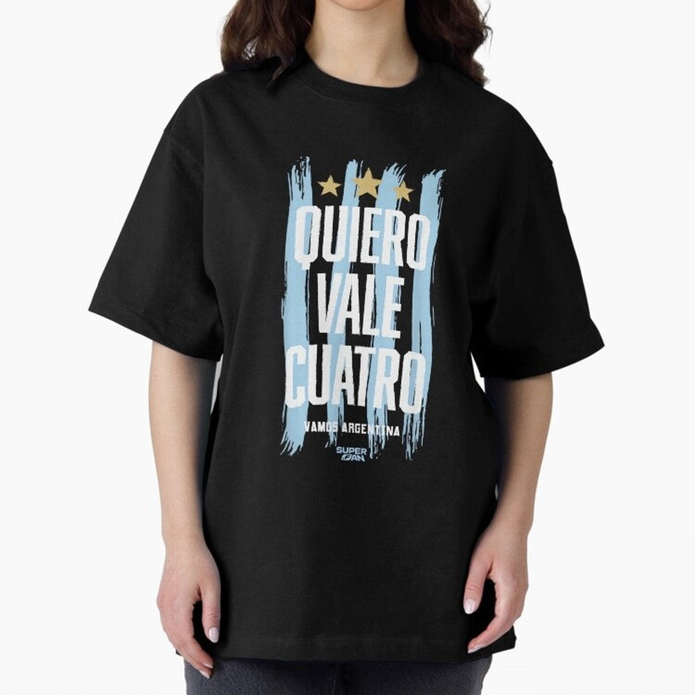 Argentinian Soccer Fan World Cup 2026 Oversized T-Shirt Celebrate Football Dreams Across Match Day Hype around FIFA World Cup 2026 USA Canada Mexico, Messi, CR7 and Mbappe, Argentina and Brazil, Tournament Hype, Historic Matchups, Family Viewing