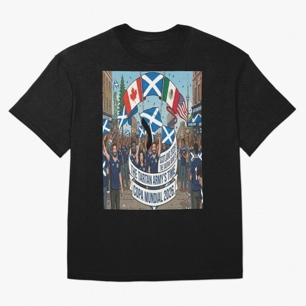 Scotland World Cup 2026 Oversized T-Shirt Bring Trophy Dreams to Match Day Hype around FIFA World Cup 2026, Messi and Cristiano Ronaldo, France and Portugal, Vintage Soccer Flavor, Modern Football Stars, National Flags and Final Night Emotion;