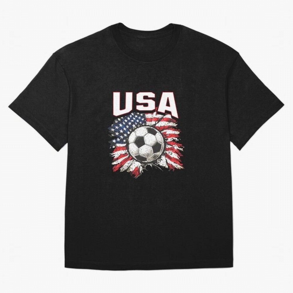 2026 Cup Flag Soccer Pride Fun Family USA Oversized T-Shirt Join Supporters Worldwide for FIFA World Cup 2026 USA Canada Mexico Connected to Cristiano Ronaldo, Spain and Netherlands Energy, Football Festival Excitement, Trophy Ambitions, Country