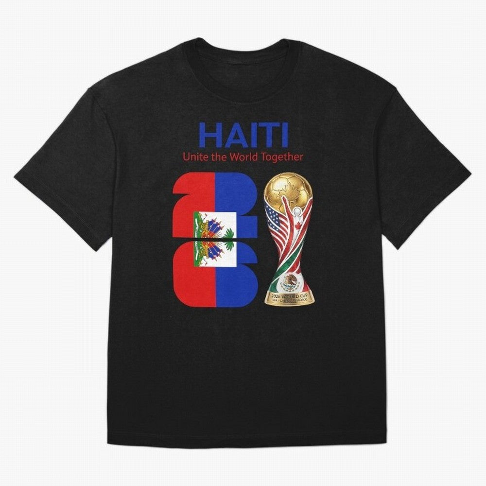 World Cup 2026, IMG 024, HAITI 014 Oversized T-Shirt Follow the Final Road of Global Football Passion for FIFA World Cup 2026 Group Stage, Featuring Cristiano Ronaldo, Haaland and CR7, Spain, Supporter Pride, Iconic Celebrations, Legendary Names