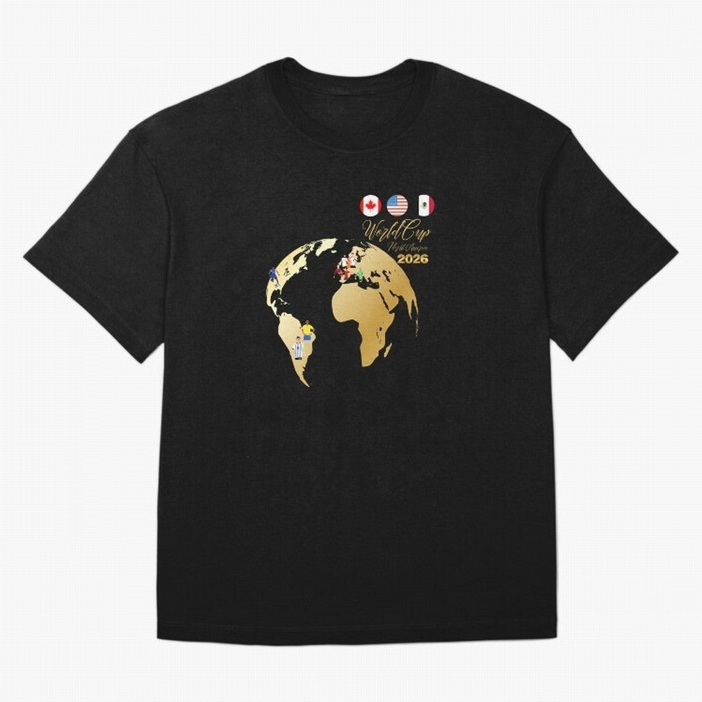 World Cup 2026 T-Shirt_70890629 Oversized T-Shirt Step into FIFA World Cup 2026 USA Canada Mexico Spirit, Filled with Portugal, Spain and Germany, Messi and Cristiano Ronaldo, Football Festival Excitement, Trophy Ambitions, Country Rivalries and