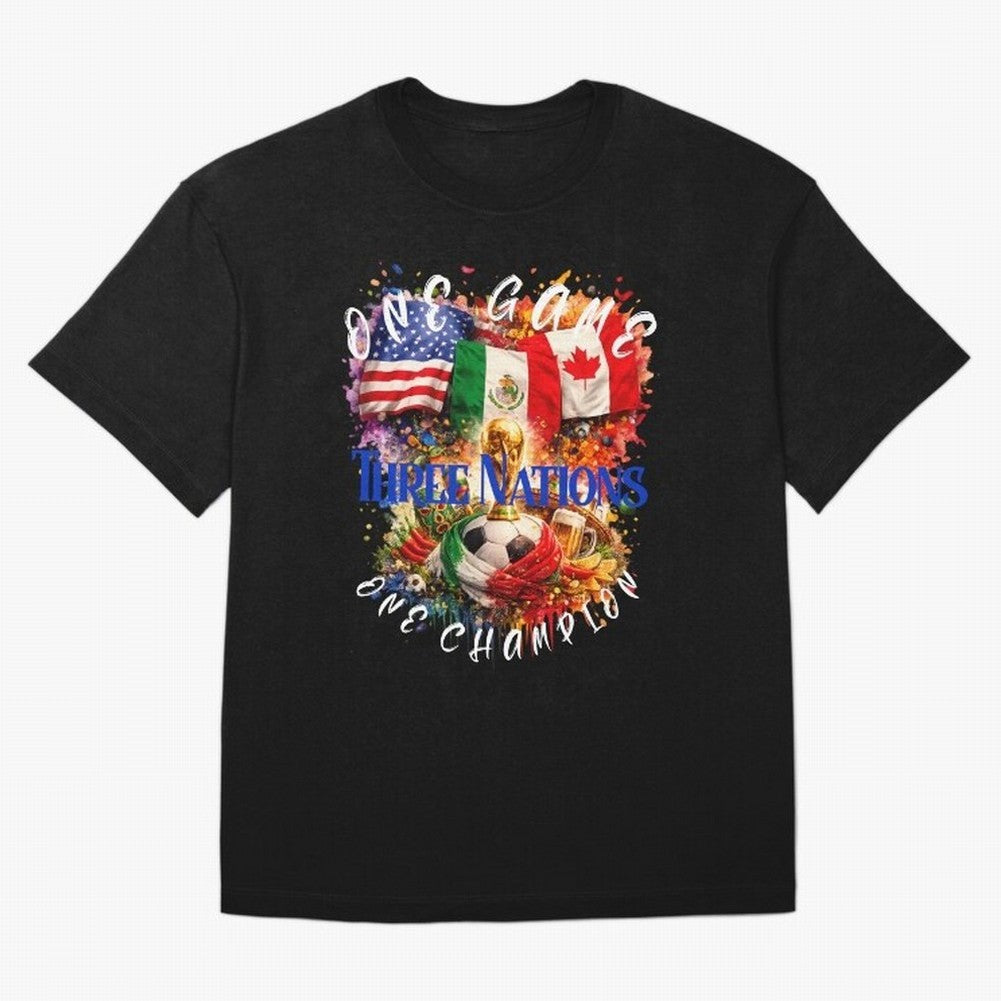 2026 World Cup Oversized T-Shirt Represent Fans Who Live for FIFA World Cup 2026 USA Canada Mexico Driven by Messi, CR7 and Mbappe, England and Germany Energy, Sports Nostalgia, International Competition, Famous Players and Unforgettable Victories;