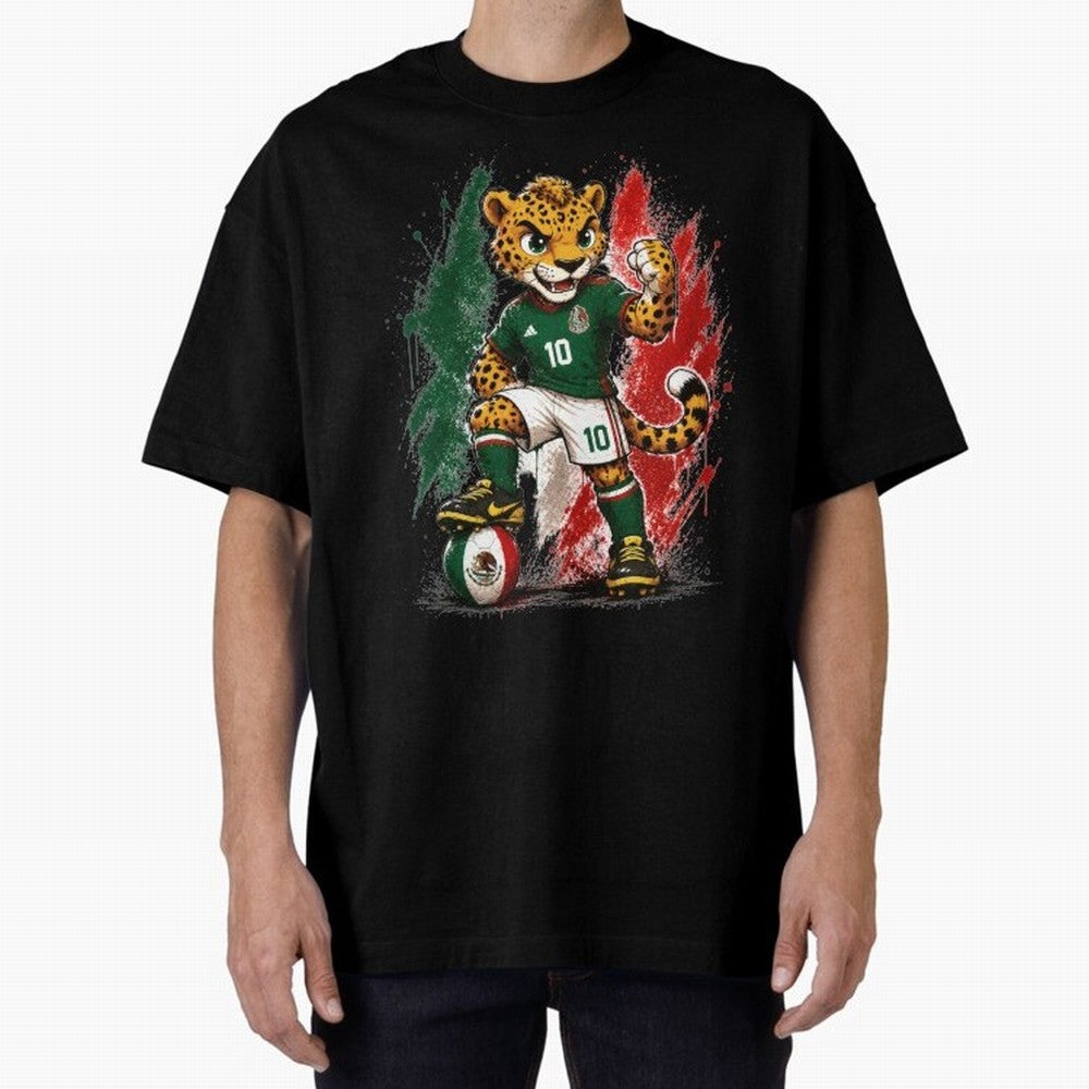 Mexico Fifa Mundial Oversized T-Shirt Celebrate National Team Dreams in Global Football Passion for FIFA World Cup 2026 Group Stage, with Neymar, England and Germany, Match Day Excitement, Supporter Culture, Golden Goals and Global Football