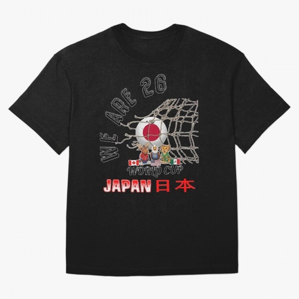 World cup 26 - Japan Oversized T-Shirt Celebrate Golden Goal Energy in FIFA World Cup 2026 Group Stage Connected to Mbappe and Neymar, Brazil Energy, Football Passion, Legendary Performances, Festival Vibes and Supporter Community; Perfect for