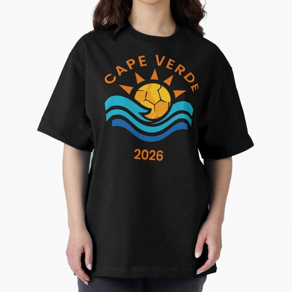 Cape Verde 2026 Oversized T-Shirt Celebrate Classic Football Spirit in FIFA World Cup 2026 Spirit, Connected to Spain and Netherlands, Messi, Neymar and Mbappe, Football Passion, Legendary Performances, Festival Vibes and Supporter Community; Great
