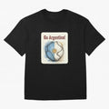 Go Argentina Soccer Ball Flag | Argentinian Football Fan Graphic Tee Oversized T-Shirt Celebrate Football Heritage in FIFA World Cup 2026 USA Canada Mexico for Fans of Neymar, Haaland and Cristiano Ronaldo and Brazil, Bringing Soccer Culture,