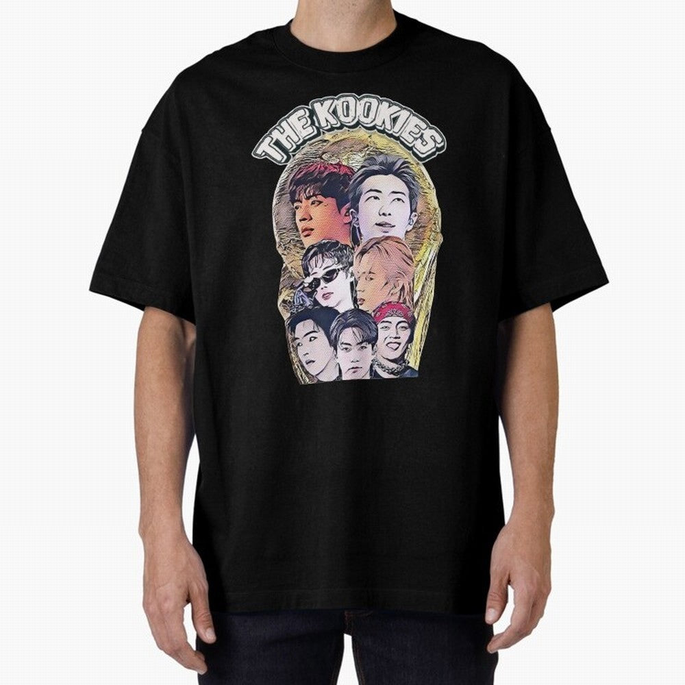 The Kookies - BTS Design Oversized T-Shirt Stand Proud for FIFA World Cup 2026 Made for Messi and Cristiano Ronaldo, Brazil Energy, Goal Celebration Energy, Supporter Heritage, Football Icons and Worldwide Tournament Joy; Made for Die Hard
