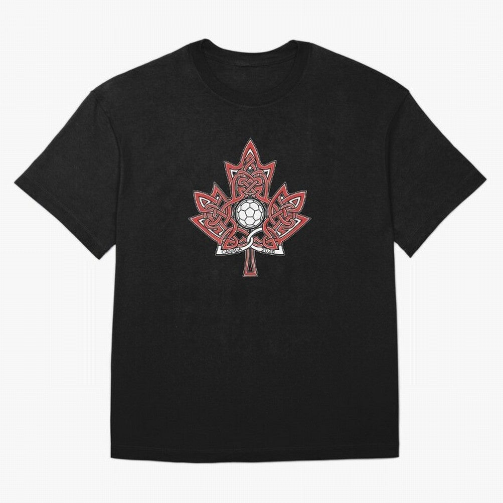Interwoven Maple Leaf Canada Soccer 2026 T-Shirt_83135197 Oversized T-Shirt Celebrate Fan Favorites in Match Day Hype around FIFA World Cup 2026 Group Stage, Mbappe and Neymar, Spain and Netherlands, Fan Favorite Moments, National Team Passion, Big