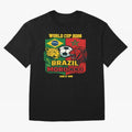 Brazil Vs Morocco June 13 2026 World Cup Soccer We Are Morocco Oversized T-Shirt Celebrate Rivalries and Pride in Match Day Hype around FIFA World Cup 2026, Cristiano Ronaldo, France and Portugal, Game Day Rituals, Football Legends, Country Pride