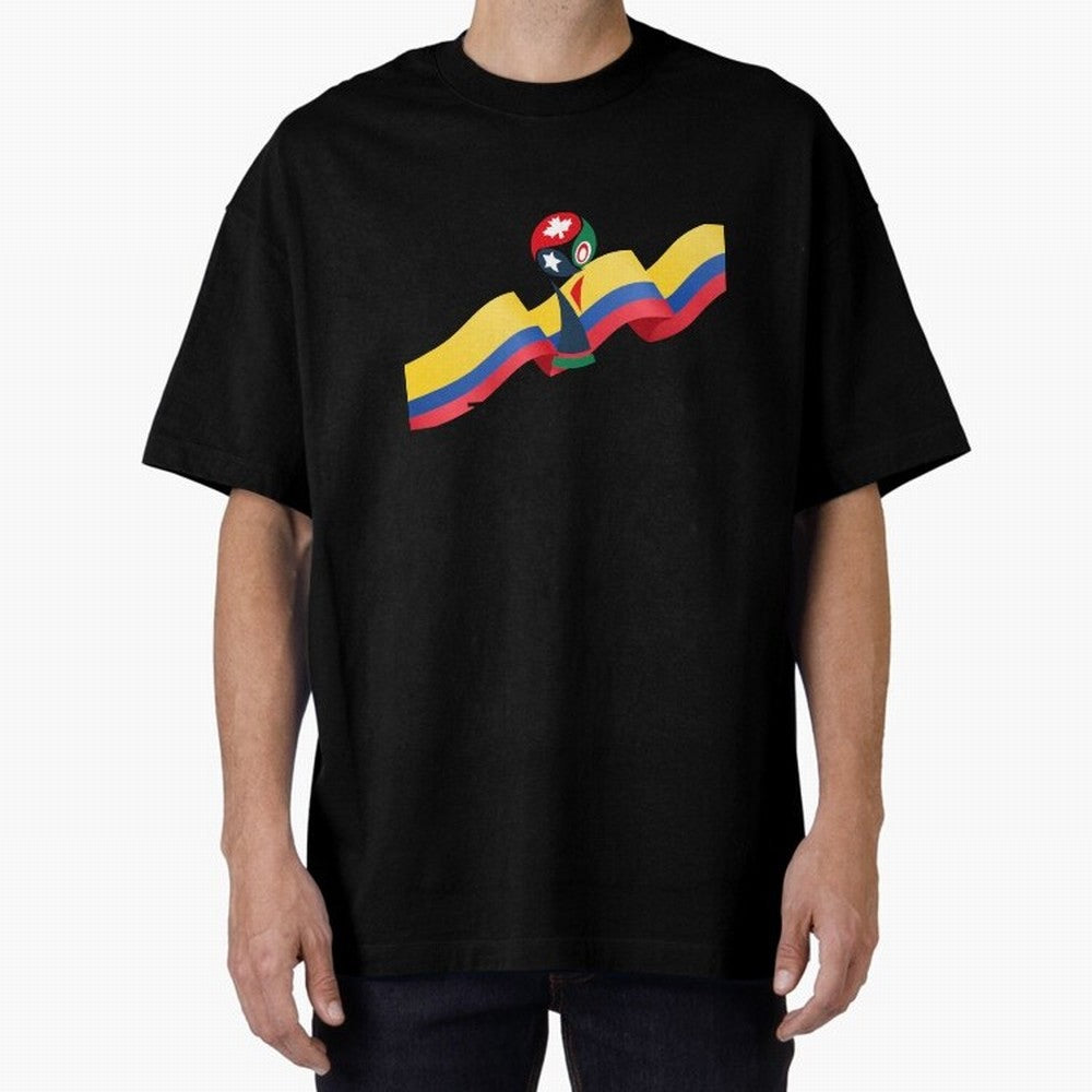 World Cup 2026 Team Colombia Oversized T-Shirt Celebrate Football Dreams Across FIFA World Cup 2026 Group Stage Connected to CR7, Portugal, Spain and Germany Energy, Global Supporter Spirit, Legendary Goals, National Colors and Tournament