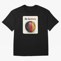 Go Germany Soccer Ball Flag | German Football Fan Graphic Tee Oversized T-Shirt Feel the Trophy Chase of Global Football Passion for FIFA World Cup 2026 USA Canada Mexico, with Neymar, Haaland and Cristiano Ronaldo, England and Germany, Champion