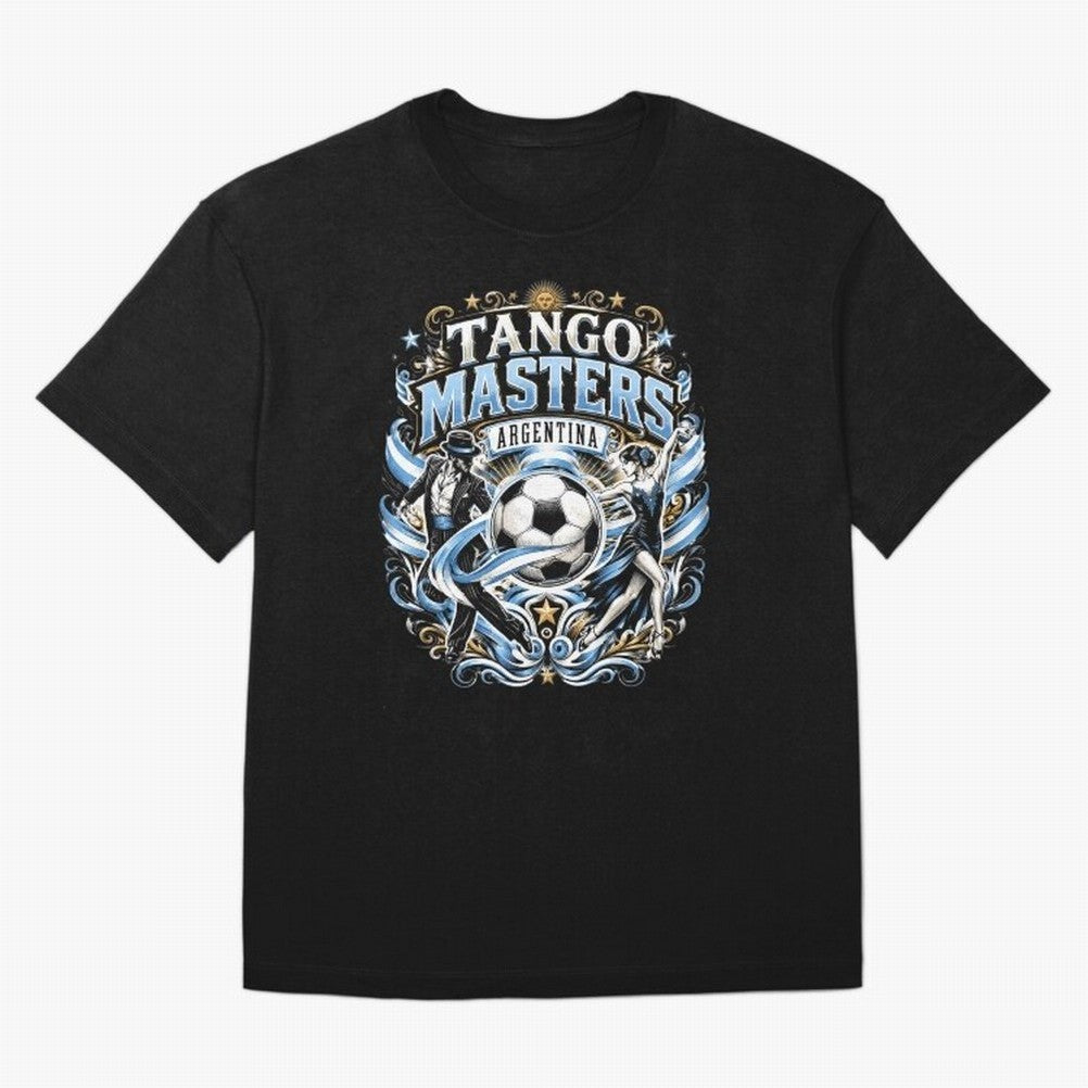Tango Masters Argentina World Cup 2026 Oversized T-Shirt Cheer for Global Football Passion for FIFA World Cup 2026, Highlighting Messi, Neymar and Mbappe, England and Germany, Championship Spirit, Famous Goals, Roaring Crowds and International