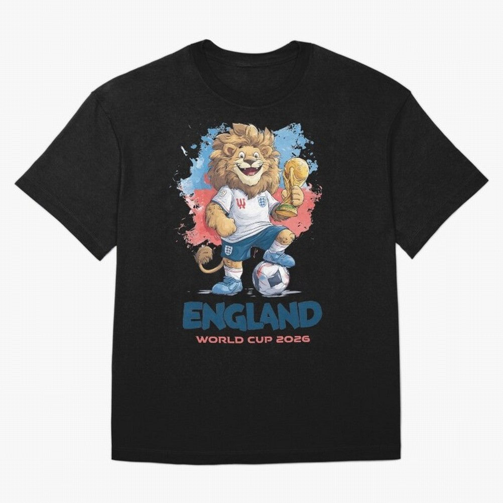 England - World Cup 2026 Oversized T-Shirt Honor Global Football Passion for FIFA World Cup 2026, Featuring Neymar, Netherlands, Football History, Final Match Energy, Crowd Noise and Once in a Lifetime Moments; Perfect for Fans, Collectors, Family