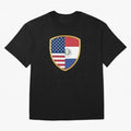 FIFA World Cup -USA v Paraguay Oversized T-Shirt Live the Energy of FIFA World Cup 2026 Group Stage Spirit, Celebrating Argentina and Brazil, Messi, CR7 and Mbappe, Vintage Soccer Flavor, Modern Football Stars, National Flags and Final Night