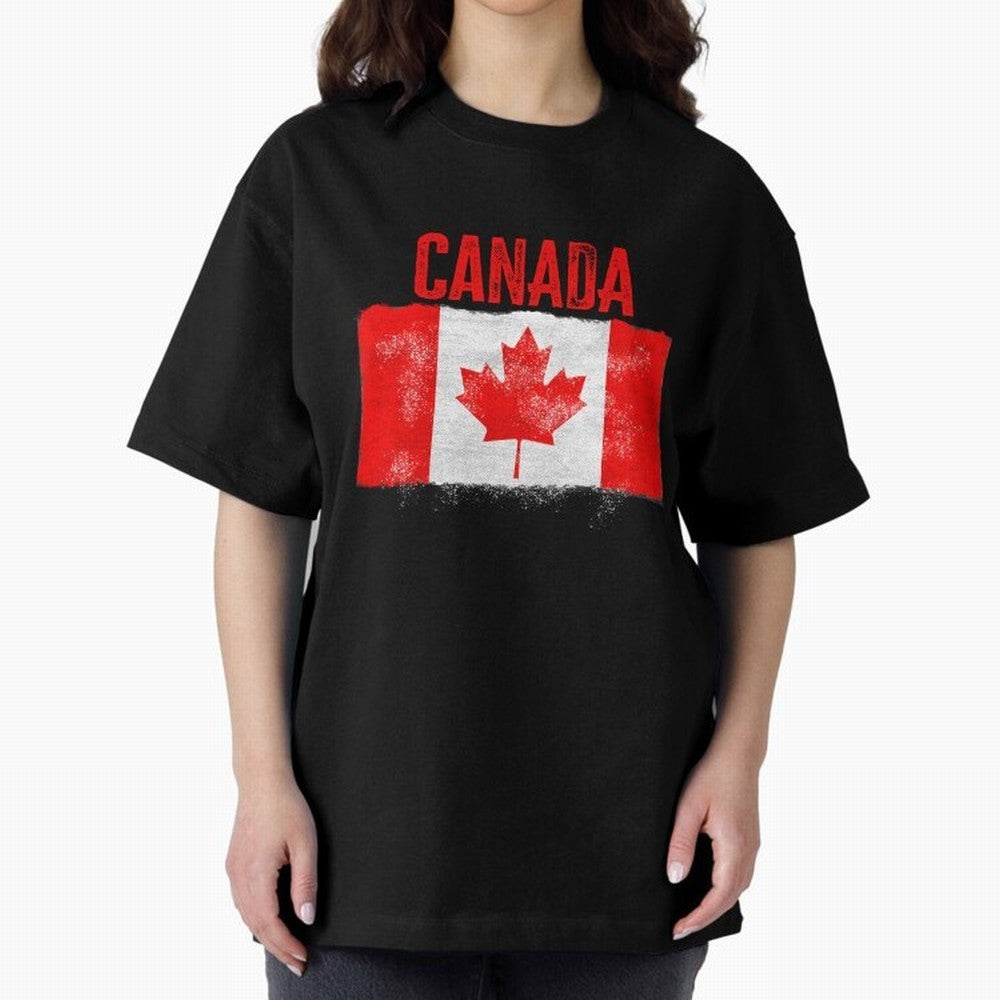 Canada Oversized T-Shirt Treasure Global Football Passion for FIFA World Cup 2026 USA Canada Mexico, Highlighting Cristiano Ronaldo, Netherlands, Soccer Culture, Superstar Moments, National Team Dreams and Competitive Fire; Made for Die Hard