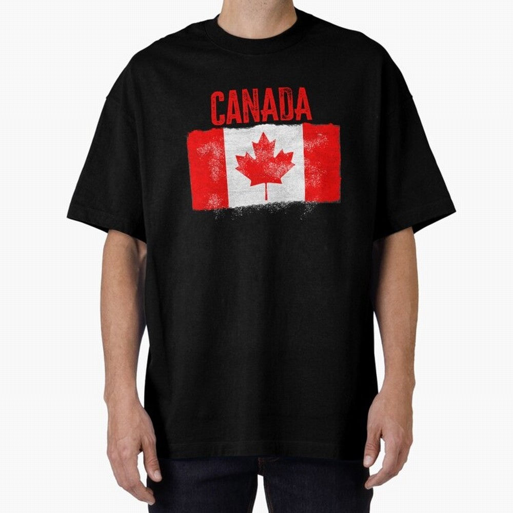 Canada Oversized T-Shirt Treasure Global Football Passion for FIFA World Cup 2026 USA Canada Mexico, Highlighting Cristiano Ronaldo, Netherlands, Soccer Culture, Superstar Moments, National Team Dreams and Competitive Fire; Made for Die Hard