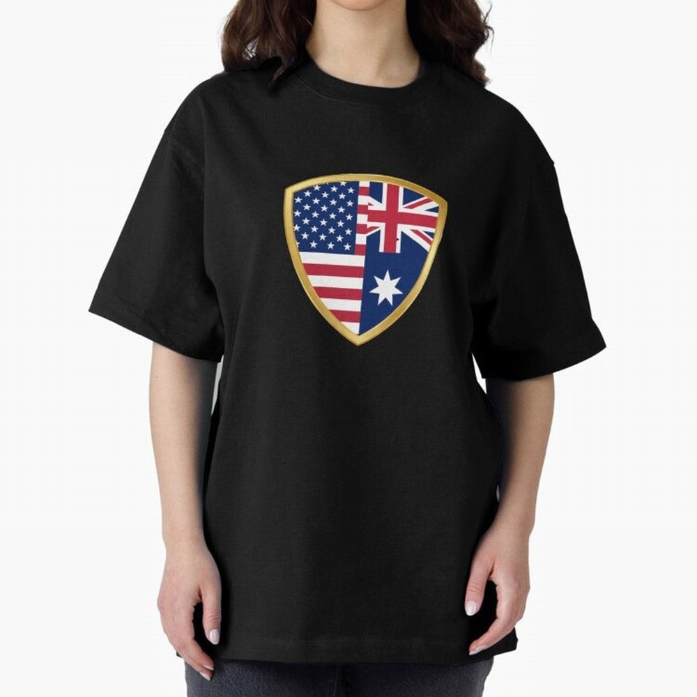 FIFA World Cup - USA v Australia Oversized T-Shirt Spotlight Match Day Hype around FIFA World Cup 2026, Neymar, Haaland and Cristiano Ronaldo, Germany, Classic Soccer Heritage, Championship Pressure, Fan Loyalty and International Pride; Built for