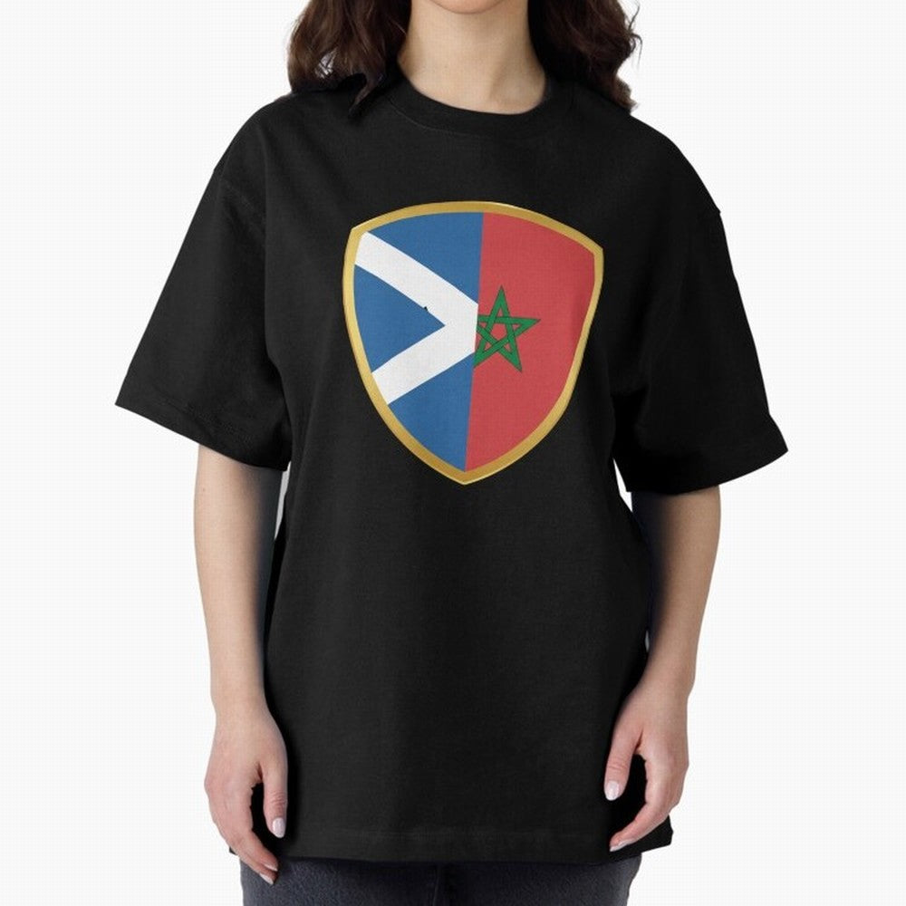 FIFA World Cup -Scotland v Morocco Oversized T-Shirt Represent the Passion of FIFA World Cup 2026 Group Stage Spirit, Featuring Portugal, Haaland and Mbappe, Football Passion, Legendary Performances, Festival Vibes and Supporter Community; Created