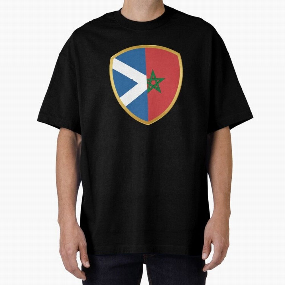 FIFA World Cup -Scotland v Morocco Oversized T-Shirt Represent the Passion of FIFA World Cup 2026 Group Stage Spirit, Featuring Portugal, Haaland and Mbappe, Football Passion, Legendary Performances, Festival Vibes and Supporter Community; Created