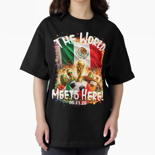 2026 World Cup Oversized T-Shirt Bring Champion Energy into FIFA World Cup 2026 USA Canada Mexico Inspired by CR7 and Messi, England, France and Netherlands Energy, Stadium Memories, Football Loyalty, International Chants and Championship