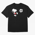 SNOOPY Football - FIFA World Cup 2026 Oversized T-Shirt Capture Stadium Memories from FIFA World Cup 2026 USA Canada Mexico Spirit, with Portugal, Spain and Germany, CR7 and Messi, Sports Nostalgia, International Competition, Famous Players and
