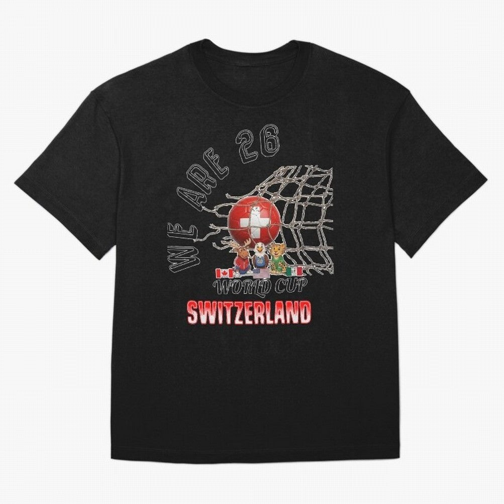 World cup 26 - Switzerland Oversized T-Shirt Fuel the Hype around FIFA World Cup 2026 USA Canada Mexico Spirit, Highlighting England, France and Netherlands, Mbappe and Neymar, Classic Soccer Heritage, Championship Pressure, Fan Loyalty and