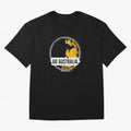 Golden Green Kangaroo Emblem Go Australia 2026 Supporter Design T-Shirt_83662099 Oversized T-Shirt Fuel Your Fan Pride for FIFA World Cup 2026 Group Stage Connected to Cristiano Ronaldo, Haaland and CR7, England Energy, Goal Celebration Energy,
