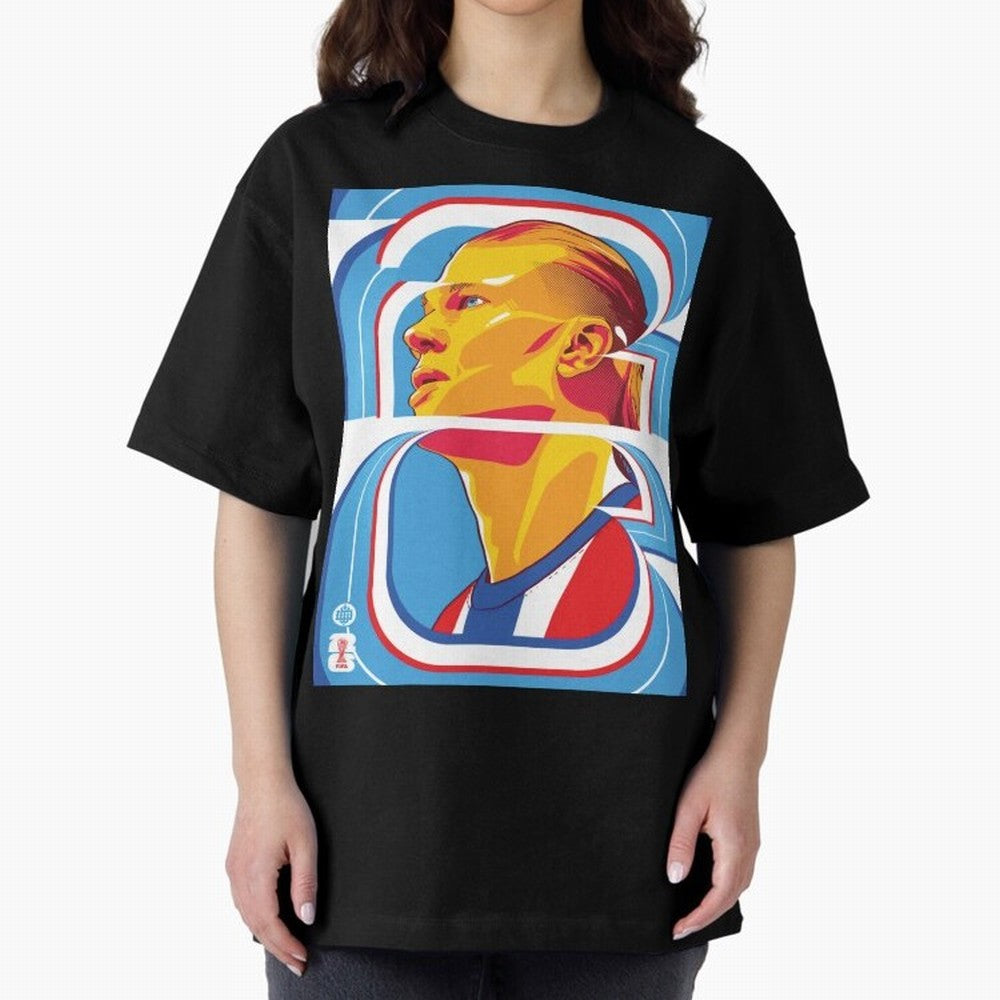 World Cup 2026 Soccer Celebration: United Football Fan Art Oversized T-Shirt Bring Global Tournament Vibes to FIFA World Cup 2026 Group Stage Spirit, Highlighting Spain, Messi and Cristiano Ronaldo, Worldwide Fan Energy, Dramatic Goals, Stadium