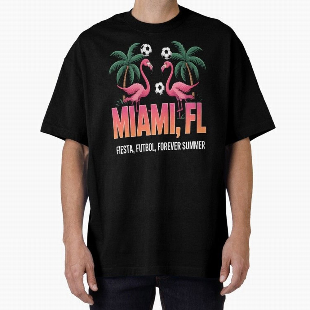 2026 soccer city - Miami FL - canada soccer - mexico soccer - north america soccer - 2026 soccer - world football 2026 - funny soccer shirt - patriotic soccer - sarcastic soccer Oversized T-Shirt Stand Out with Spirit from Global Football Passion
