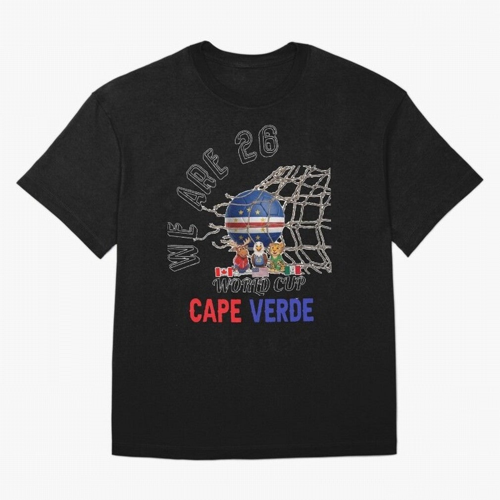 World cup 26 - Cape Verde Oversized T-Shirt Celebrate the Stars of Global Football Passion for FIFA World Cup 2026 USA Canada Mexico, Filled with Neymar, Haaland and Cristiano Ronaldo, France, Football Passion, Legendary Performances, Festival