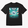 Boston 2026 Soccer Event Oversized T-Shirt Carry FIFA World Cup 2026 Connected to Mbappe and Neymar, Portugal, Spain and Germany Energy, Sports Nostalgia, International Competition, Famous Players and Unforgettable Victories; Perfect for People Who