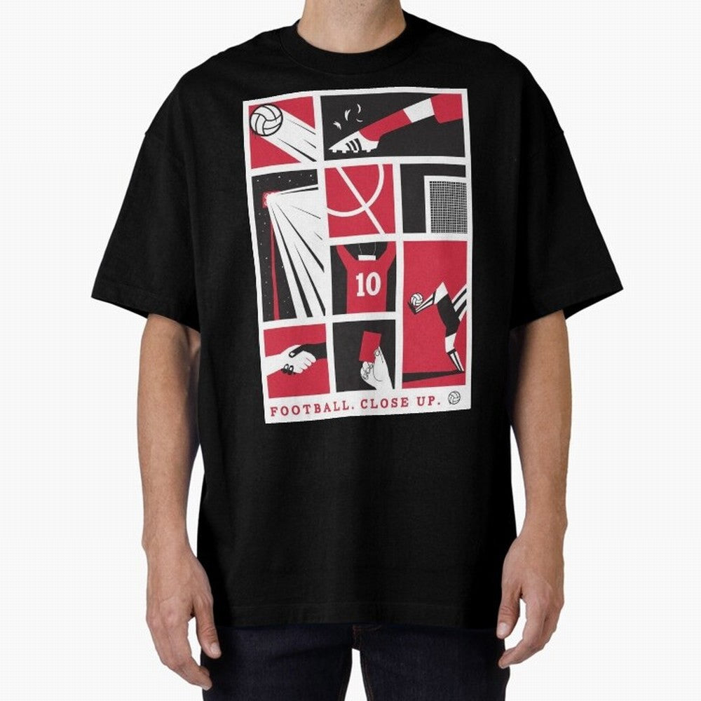 World Cup 2026 Soccer Celebration: United Football Fan Art Oversized T-Shirt Relive the Noise and Pride of Global Football Passion for FIFA World Cup 2026 USA Canada Mexico, Driven by Messi and Cristiano Ronaldo, Portugal, Spain and Germany, Fan