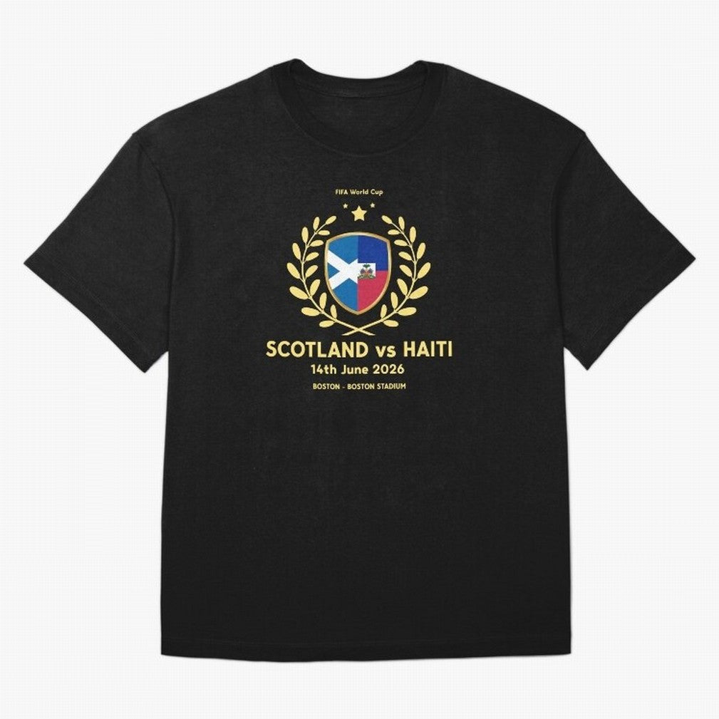 FIFA World Cup - Scotland v Haiti Oversized T-Shirt Join the Countdown to FIFA World Cup 2026 USA Canada Mexico Spirit, Filled with France, Mbappe and Neymar, Game Day Rituals, Football Legends, Country Pride and the Road to the Final; Created for