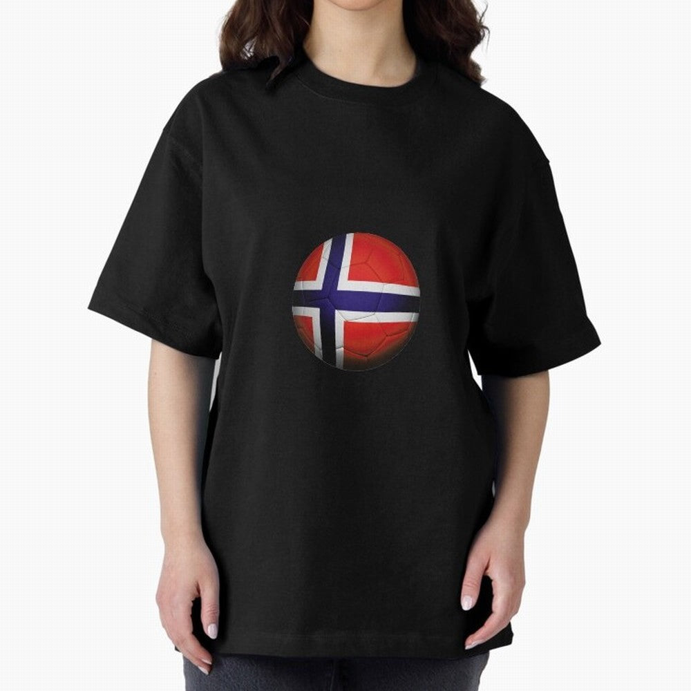 Norway Football Oversized T-Shirt Feel the FIFA World Cup 2026 Group Stage Journey through Messi and Cristiano Ronaldo Highlights, Argentina and Brazil Pride, Match Day Excitement, Supporter Culture, Golden Goals and Global Football Passion; Great