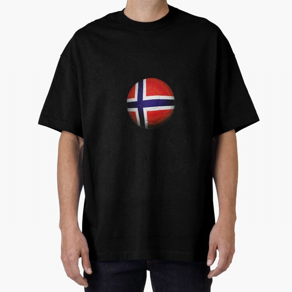 Norway Football Oversized T-Shirt Feel the FIFA World Cup 2026 Group Stage Journey through Messi and Cristiano Ronaldo Highlights, Argentina and Brazil Pride, Match Day Excitement, Supporter Culture, Golden Goals and Global Football Passion; Great