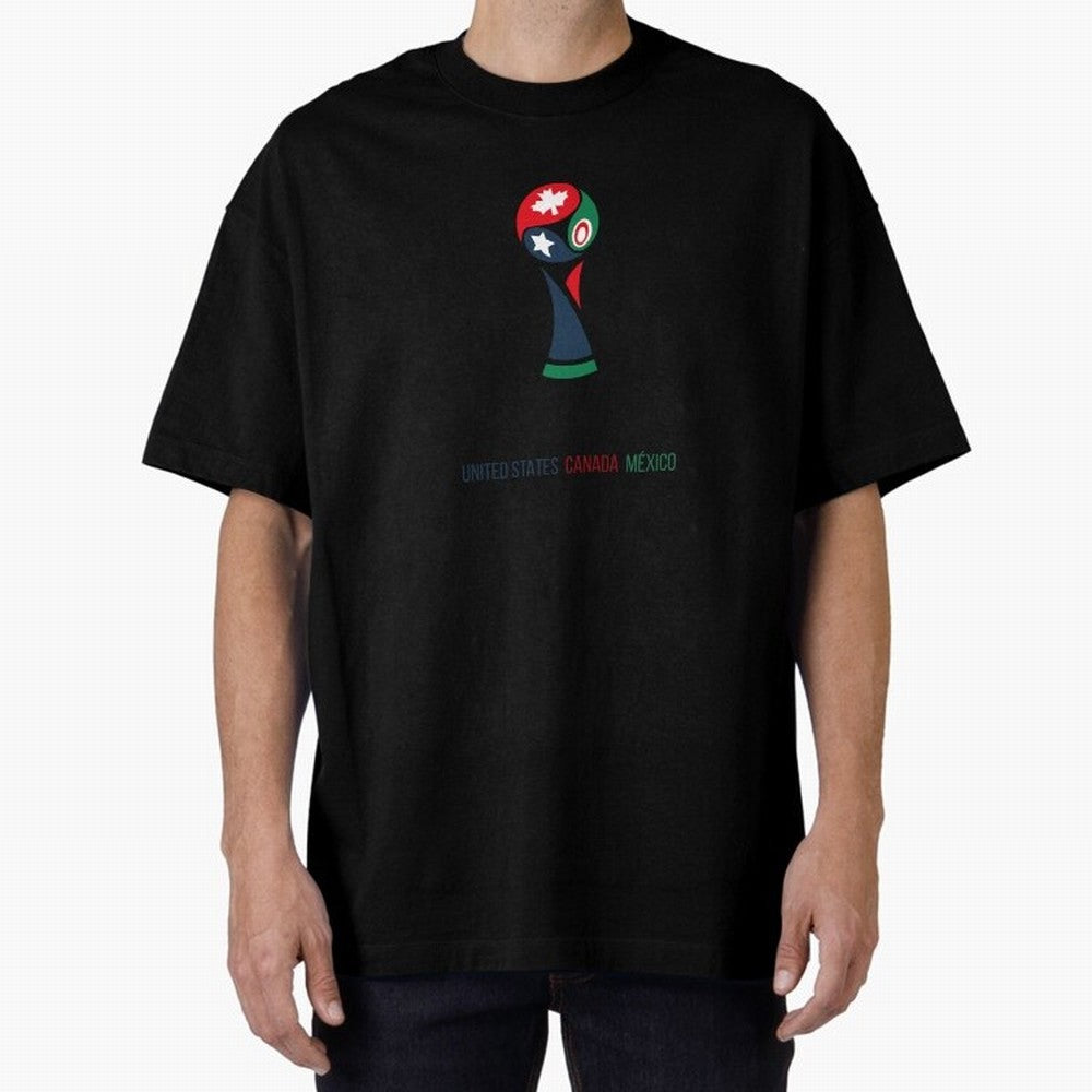 2026 World Cup Oversized T-Shirt Celebrate the Stars of FIFA World Cup 2026 USA Canada Mexico for Fans of Cristiano Ronaldo, Haaland and CR7 and Argentina, Bringing Champion Mindset, Group Stage Buzz, Knockout Tension and Passionate Fan Culture;