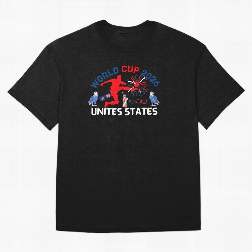 World cup 2026 unisex T-shirt World cup soccer North America 2026 Soccer World cup 26 USA Oversized T-Shirt Bring World Football Passion into FIFA World Cup 2026 Group Stage Spirit, Built around Portugal, Spain and Germany, Haaland, Soccer Culture,
