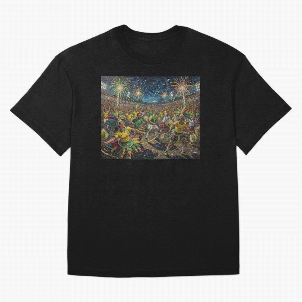 Celebration at Brazilian Football Match World Cup 2026 Vibes Oversized T-Shirt Enjoy the Biggest Football Party of the FIFA World Cup 2026 USA Canada Mexico Journey through Messi, Neymar and Mbappe Highlights, Portugal, Spain and Germany Pride,